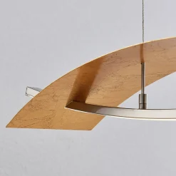 Lucande Pendellamper|Pendellamper > LED-hængelampe Marija, 91 cm, guldfarvet, dæmpbar
