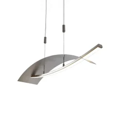 Lucande Pendellamper|Pendellamper > LED-hængelampe Marija, 91 cm, sølv, dæmpbar