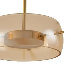 Lucande Pendellamper|Pendellamper > LED-hængelampe Martis, ravfarvet, 3 lyskilder, dæmpbar