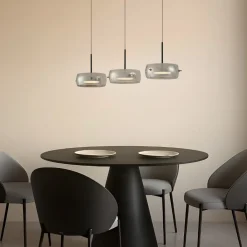 Pendellamper|Pendellamper ^ Lucande LED-hængelampe Martis, sort, 3 lyskilder, step-dæmpbar