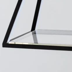 Lucande Pendellamper > LED-hængelampe Mensola, sort, aluminium, 75 cm