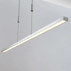 Pendellamper|Pendellamper ^ Lucande LED-hængelampe Myron, touchdæmper, CCT, aluminium