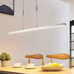 Pendellamper|Pendellamper ^ Lucande LED-hængelampe Myron, touchdæmper, CCT, aluminium