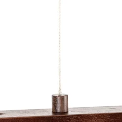 Lucande Pendellamper|Pendellamper > LED-hængelampe Nihalo, valnød, 122 cm, dæmpbar, CCT