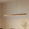 Pendellamper|Pendellamper ^ Lucande LED-hængelampe Nihalo, træ, 122 cm, dæmpbar, CCT