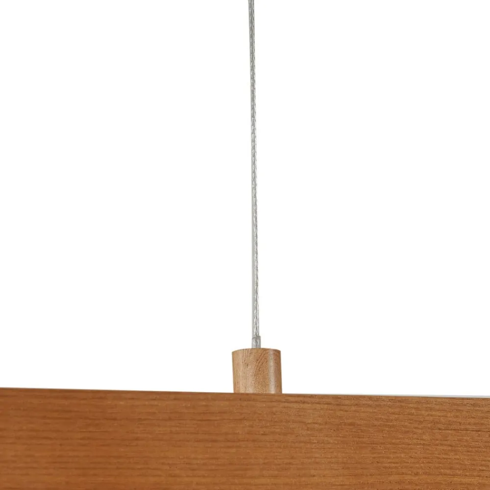 Pendellamper|Pendellamper ^ Lucande LED-hængelampe Nihalo, træ, 122 cm, dæmpbar, CCT