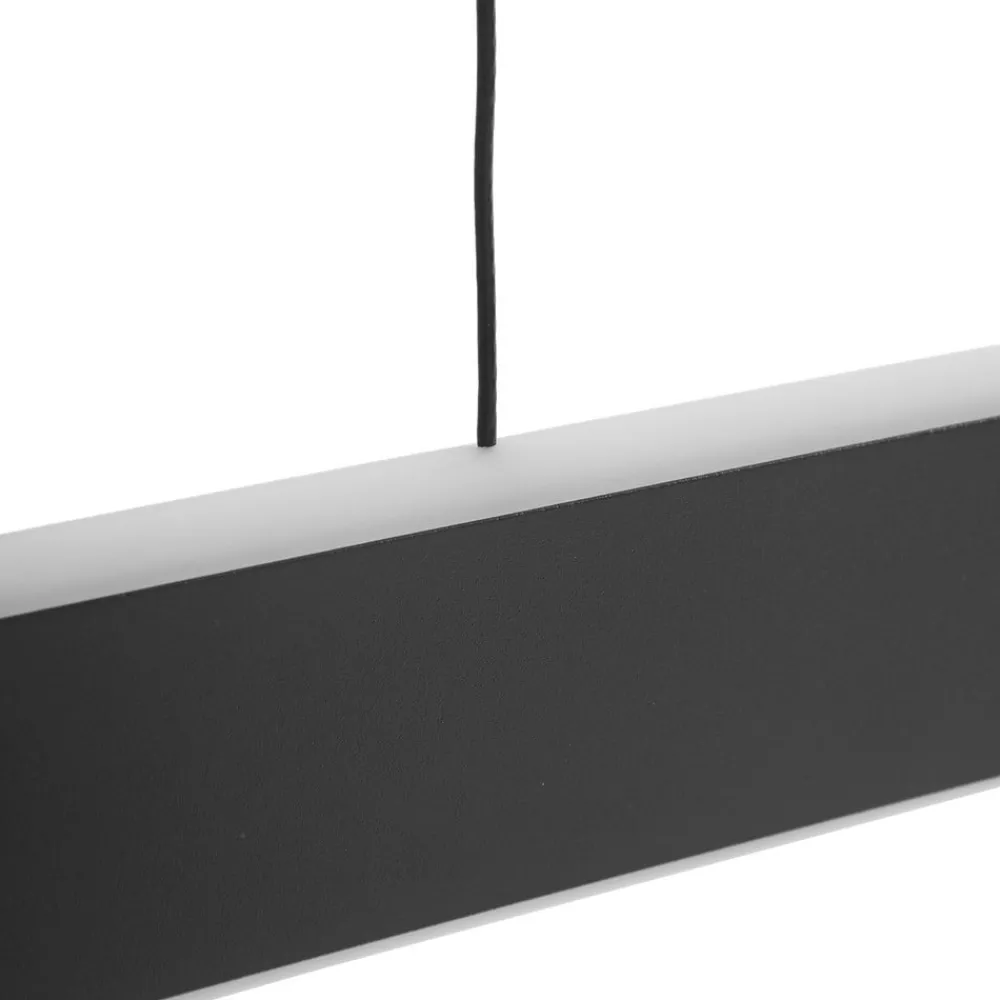 Lucande Pendellamper > LED-hængelampe Philine, længde 121 cm sort jern