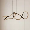 Lucande Pendellamper|Pendellamper > LED-hængelampe Rodado, sort, 110 cm, aluminium