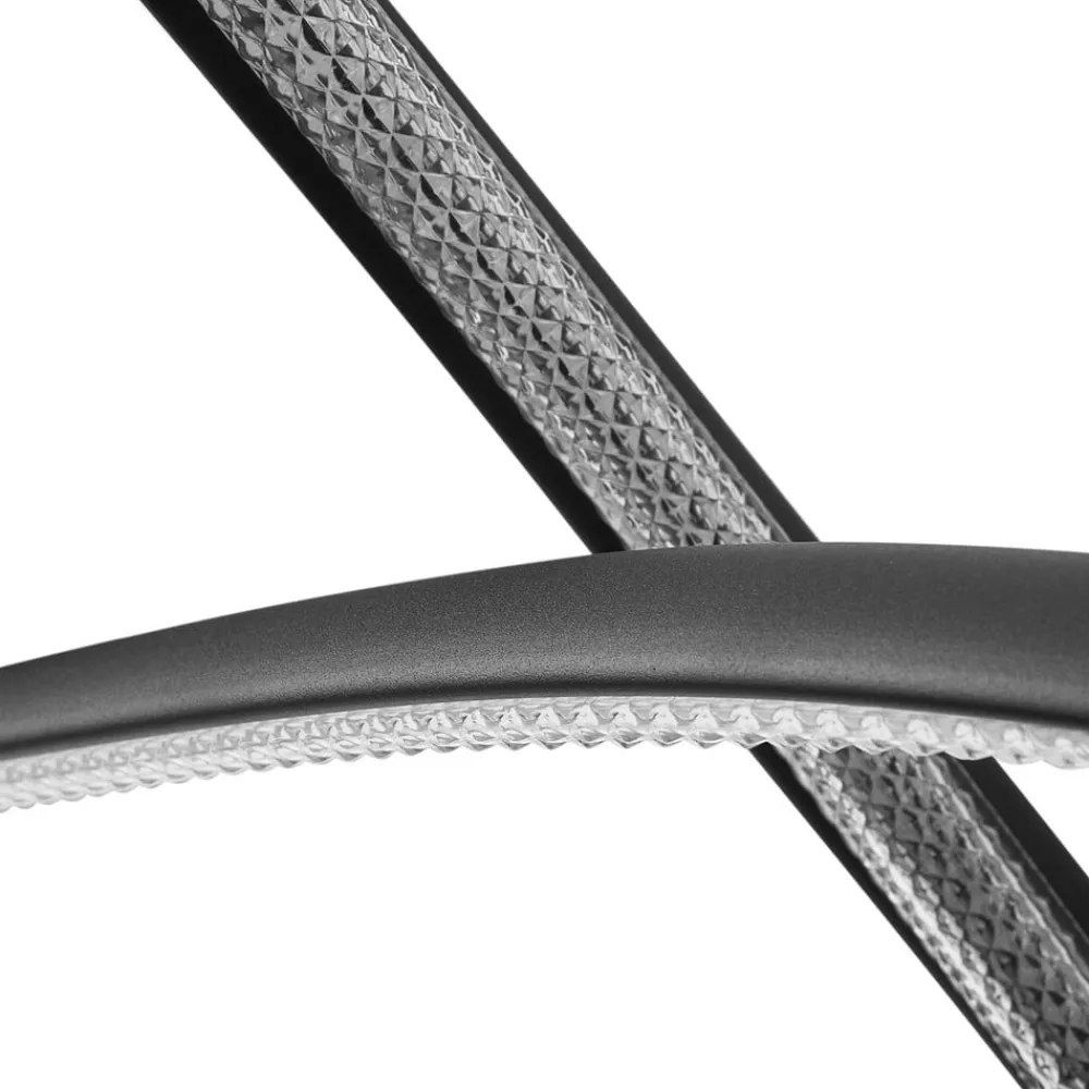 Lucande Pendellamper|Pendellamper > LED-hængelampe Rodado, sort, 110 cm, aluminium