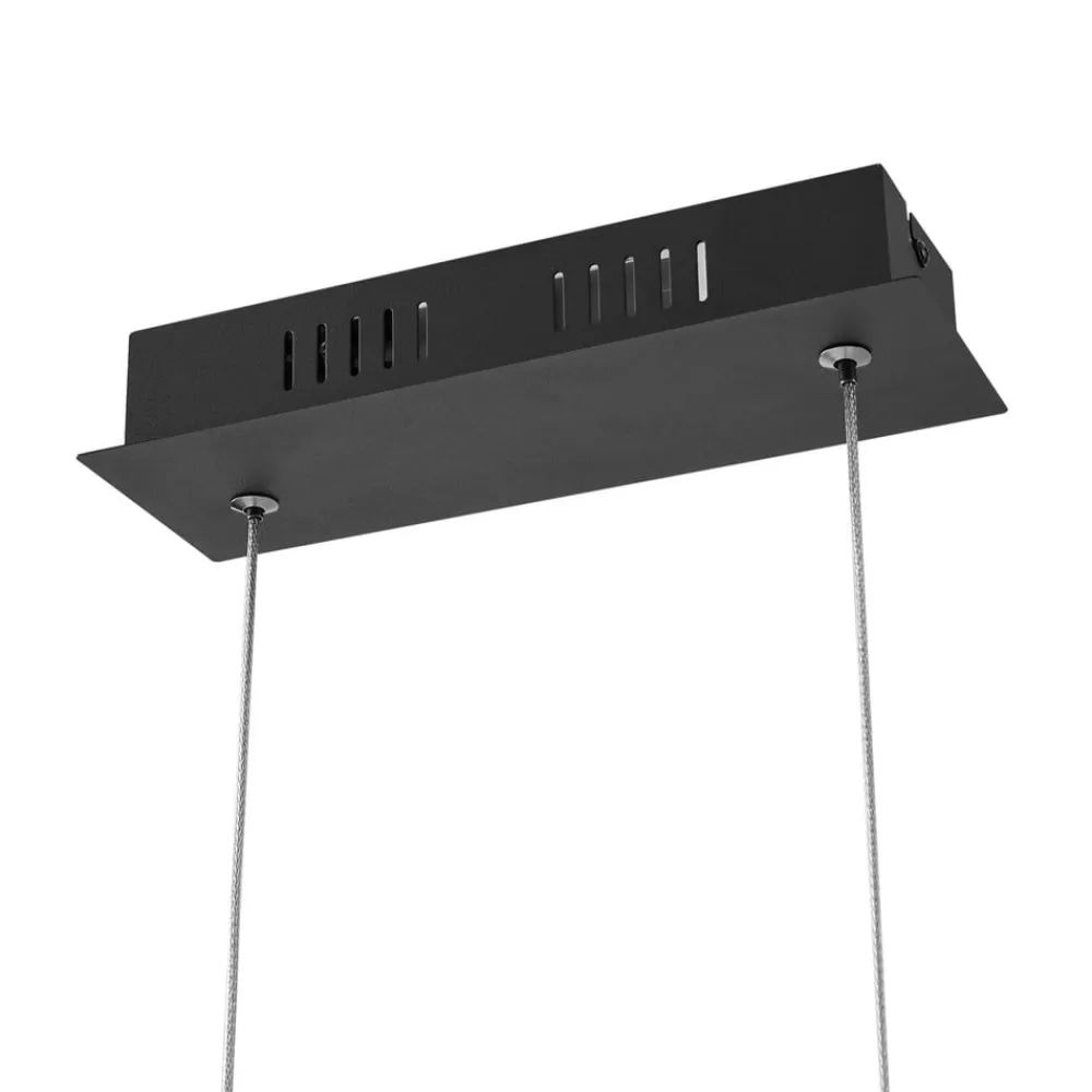 Lucande Pendellamper|Pendellamper > LED-hængelampe Rodado, sort, 110 cm, aluminium