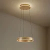 Lucande Pendellamper|Pendellamper > LED-hængelampe Tindra, Ø 40 cm, guld, dæmpbar