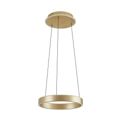 Lucande Pendellamper|Pendellamper > LED-hængelampe Tindra, Ø 40 cm, guld, dæmpbar