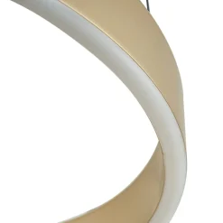 Lucande Pendellamper|Pendellamper > LED-hængelampe Tindra, Ø 40 cm, guld, dæmpbar