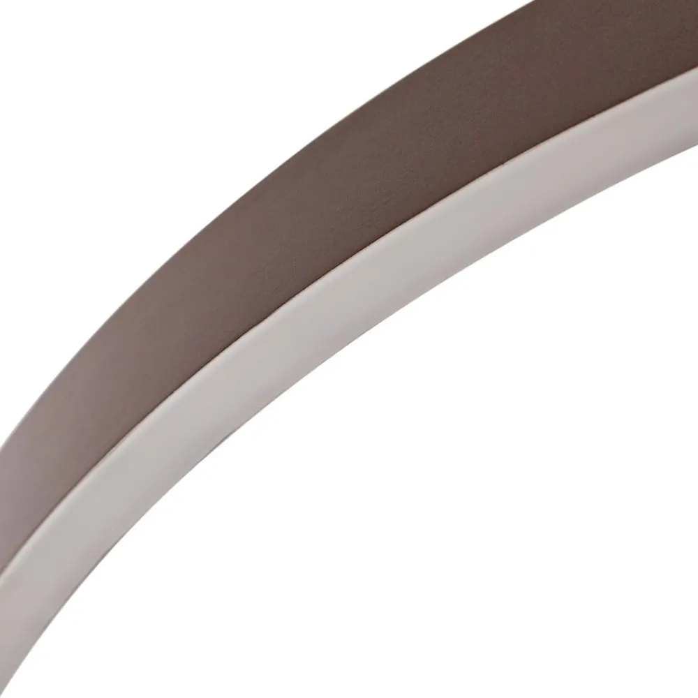 Lucande Pendellamper|Pendellamper > LED-hængelampe Yonam, Ø 80 cm, 1 lyskilde, brun, CCT