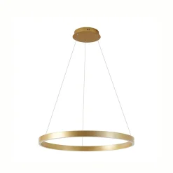 Lucande Pendellamper|Pendellamper > LED-hængelampe Yonam, Ø 80 cm, 1 lyskilde, guld, CCT