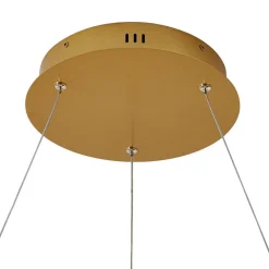 Lucande Pendellamper|Pendellamper > LED-hængelampe Yonam, Ø 80 cm, 1 lyskilde, guld, CCT