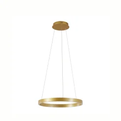 Lucande Pendellamper|Pendellamper > LED-hængelampe Yonam, Ø 60 cm, 1 lyskilde, guld, CCT