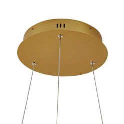Lucande Pendellamper|Pendellamper > LED-hængelampe Yonam, Ø 60 cm, 1 lyskilde, guld, CCT
