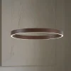 Pendellamper|Pendellamper ^ Lucande LED-hængelampe Yonam, Ø 60 cm, 1 lyskilde, brun, CCT