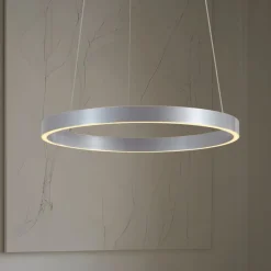 Pendellamper|Pendellamper ^ Lucande LED-hængelampe Yonam, Ø 60 cm, 1 lyskilde, aluminium, CCT