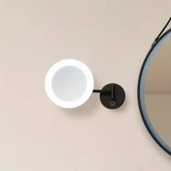 Lucande Møbel Og Interiør > LED kosmetikspejl Fyria, sort, stål, CCT