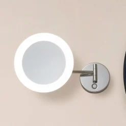 Møbel Og Interiør ^ Lucande LED kosmetikspejl Fyria, krom, stål, CCT
