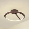 Loftlamper|Pendellamper ^ Lucande LED-loftlampe Eldra, kaffebrun, Ø 55 cm, CCT