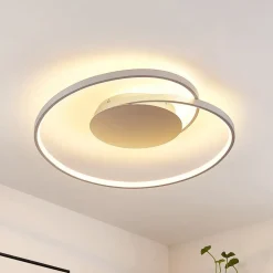 Lucande Gang|Loftlamper > LED-loftlampe Enesa, 63 cm, CCT, fjernbetjening, dæmpbar