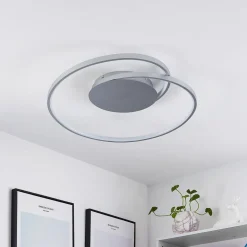 Lucande Gang|Loftlamper > LED-loftlampe Enesa, 63 cm, CCT, fjernbetjening, dæmpbar