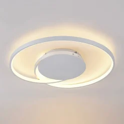 Lucande Gang|Loftlamper > LED-loftlampe Enesa, 63 cm, CCT, fjernbetjening, dæmpbar