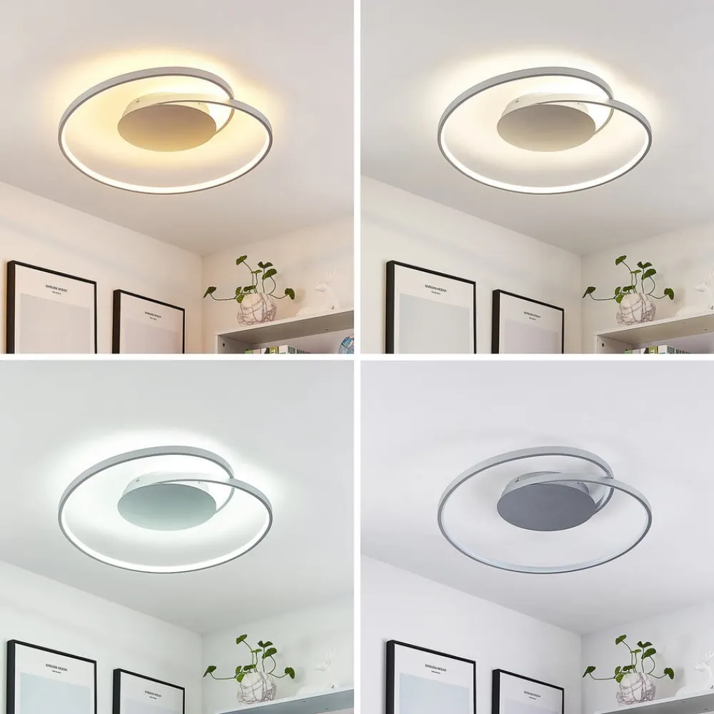 Lucande Gang|Loftlamper > LED-loftlampe Enesa, 63 cm, CCT, fjernbetjening, dæmpbar