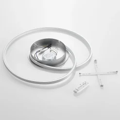 Lucande Gang|Loftlamper > LED-loftlampe Enesa, 63 cm, CCT, fjernbetjening, dæmpbar