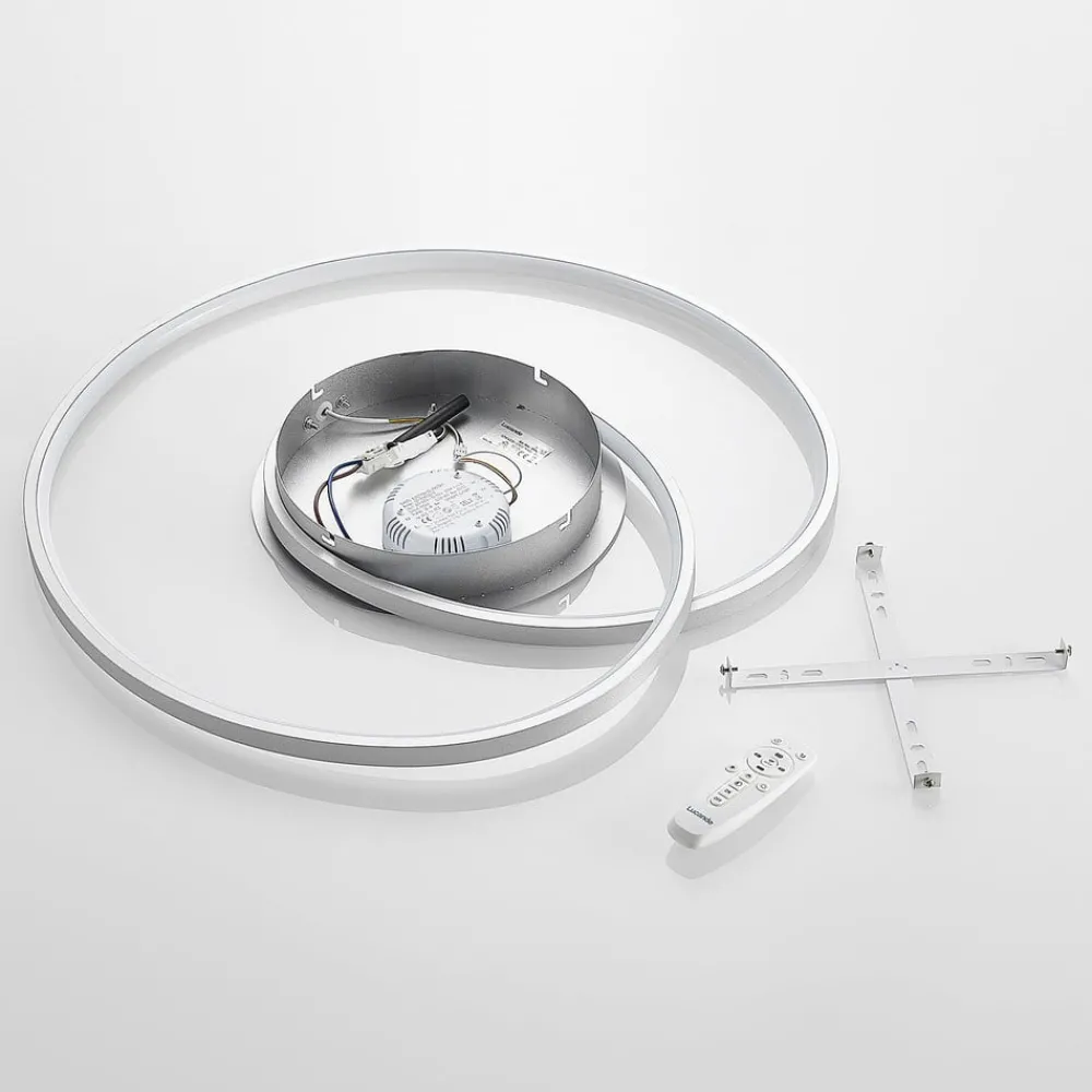Lucande Gang|Loftlamper > LED-loftlampe Enesa, 63 cm, CCT, fjernbetjening, dæmpbar