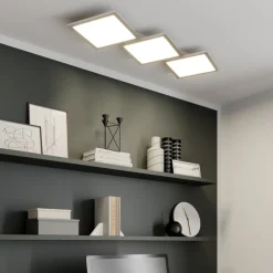 Lucande Loftlamper|Loftlamper > LED-loftlampe Ilira, 3 lyskilder, sølv, CCT, dæmpbar