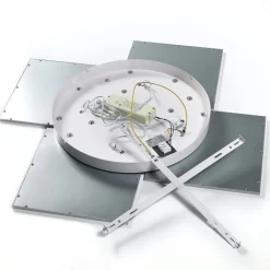 Lucande Arbejdsrum/Kontor|Loftlamper > LED-loftlampe Ilira, 4 lyskilder, sølv, CCT, dæmpbar