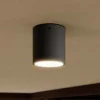 Lucande Terrassebelysning|Udendørs Loftlamper > LED-loftlampe Meret, rund, antracit, metal