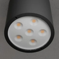 Lucande Terrassebelysning|Udendørs Loftlamper > LED-loftlampe Meret, rund, antracit, metal