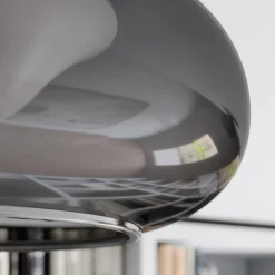 Lucande Loftlamper > LED-loftlampe Mijo, Ø 43 cm, røggrå, glas