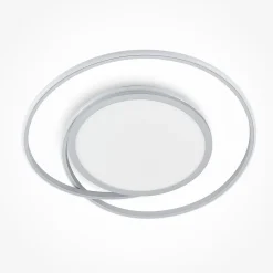 Lucande Loftlamper|Loftlamper > LED-loftlampe Noud, 65 cm, sølv, metal, CCT