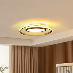 Lucande Gang|Loftlamper > LED-loftlampe Noud, 49 cm, sølv, aluminium, dæmpbar