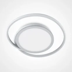Lucande Gang|Loftlamper > LED-loftlampe Noud, 49 cm, sølv, aluminium, dæmpbar