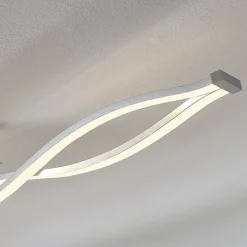 Lucande Loftlamper|Loftlamper > LED-loftlampe Roan, 115 cm, krom, stål