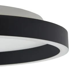 Lucande Loftlamper|Loftlamper > LED-loftlampe Rotundo, Ø 40 cm, sort, dæmpbar