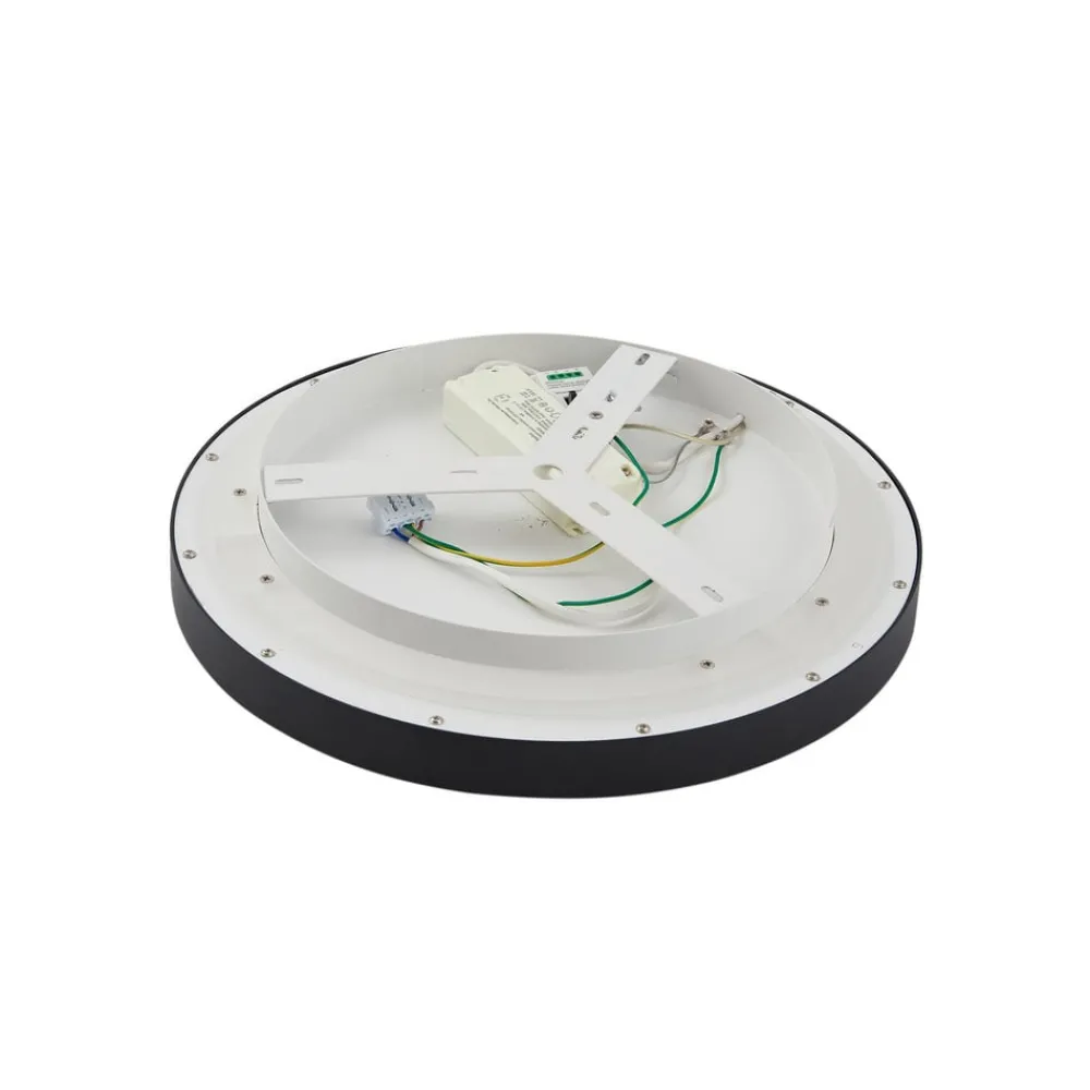 Lucande Loftlamper|Loftlamper > LED-loftlampe Rotundo, Ø 40 cm, sort, dæmpbar