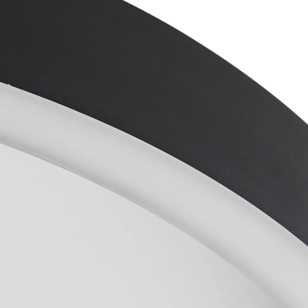 Lucande Loftlamper|Loftlamper > LED-loftlampe Rotundo, Ø 40 cm, sort, dæmpbar