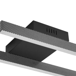 Lucande Gang|Loftlamper > LED-loftlampe Yvor, 100 cm, sort, aluminium