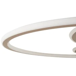Lucande Gang|Loftlamper > LED-loftslampe Circulo, kaffebrun, CCT, dæmpbar