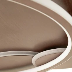 Lucande Gang|Loftlamper > LED-loftslampe Circulo, kaffebrun, CCT, dæmpbar