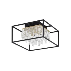 Lucande Loftlamper > LED-loftslampe Kassi, sort, jern, dæmpbar, 40 cm