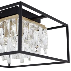 Lucande Loftlamper > LED-loftslampe Kassi, sort, jern, dæmpbar, 40 cm